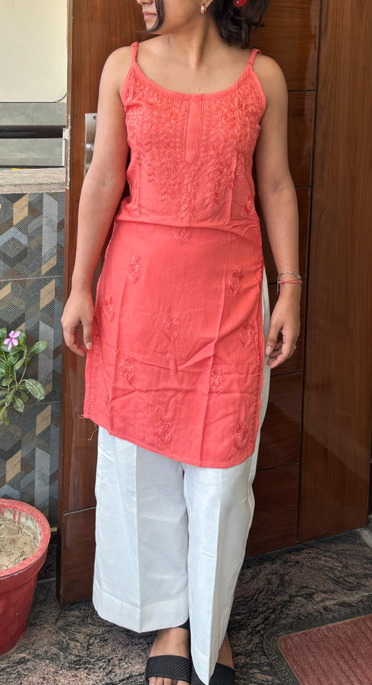 Short Chikankari Kurti
