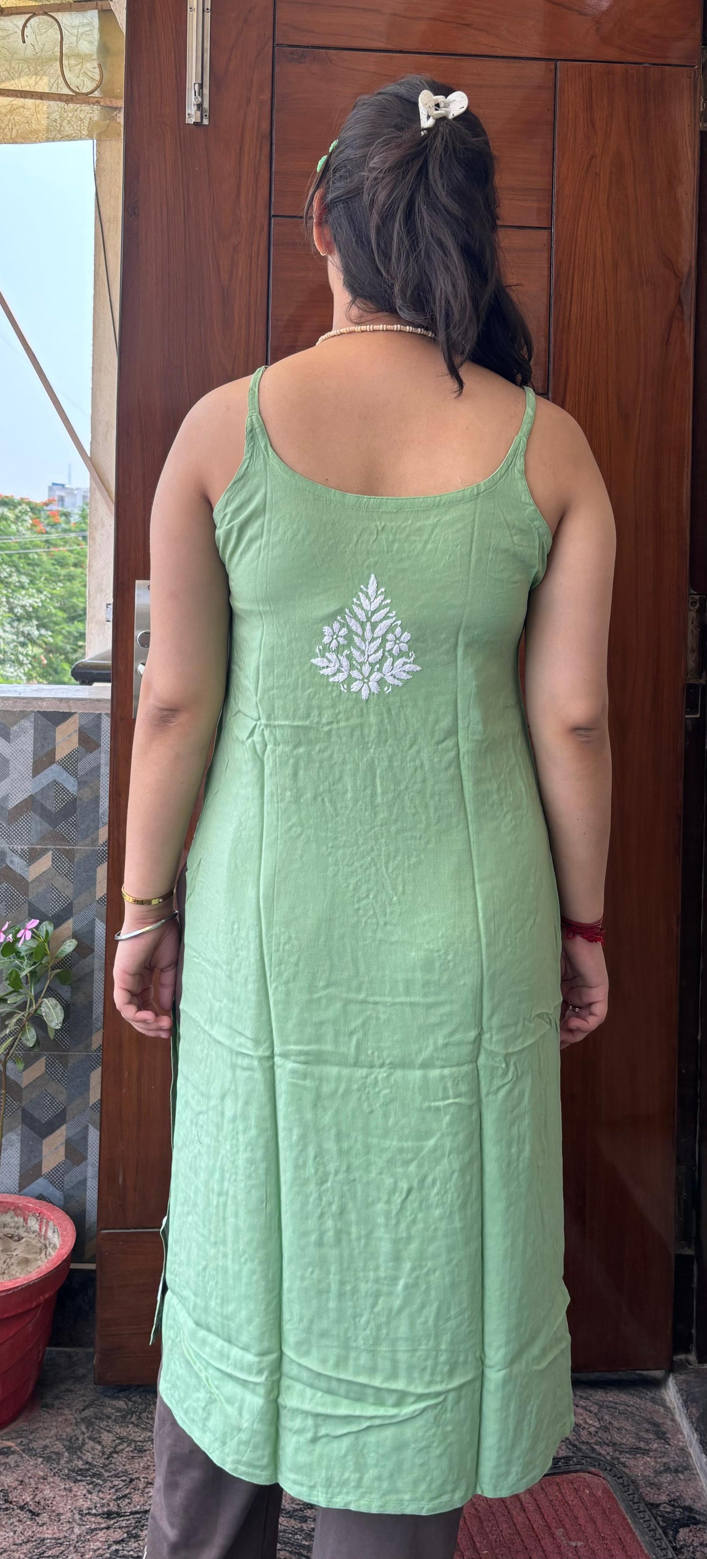 Short Chikankari Kurti
