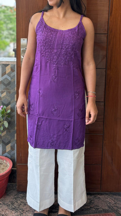 Short Chikankari Kurti