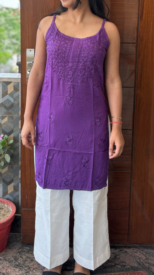 Short Chikankari Kurti