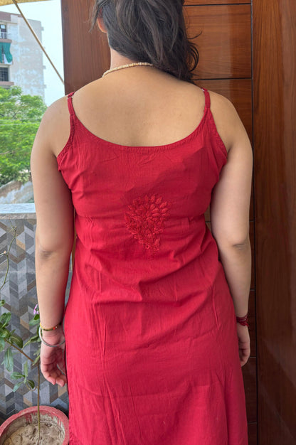 Long Chikankari Kurti