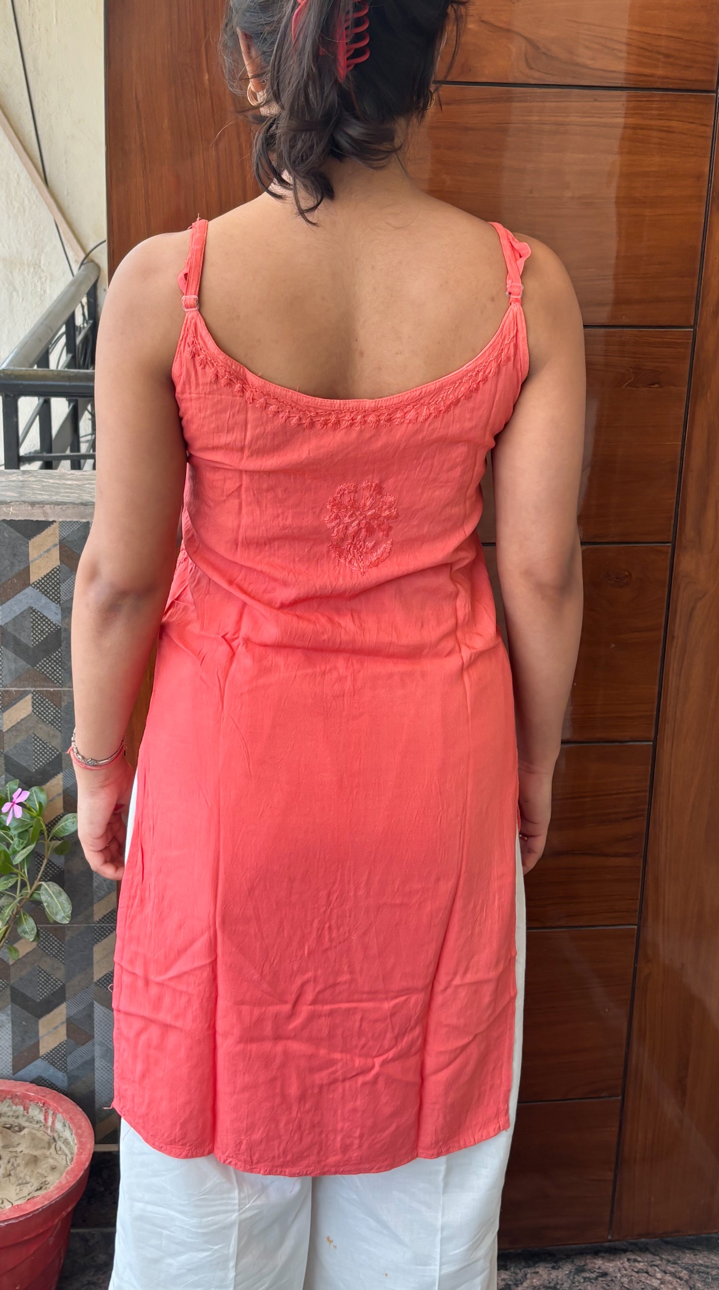 Short Chikankari Kurti